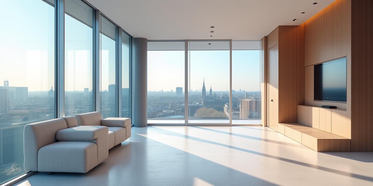 Modernes, sauberes Penthouse in Wien mit Blick auf die Stadt