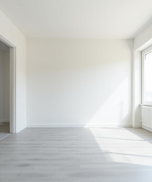 Reinigung nach Bauarbeiten in einer modernen Wohnung